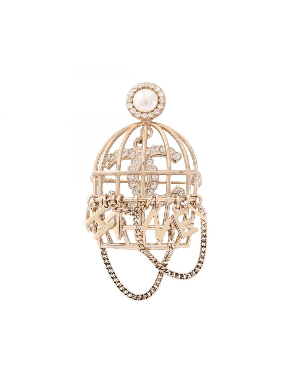 Chanel Cc Logo Brooch Metal #371583C15B
